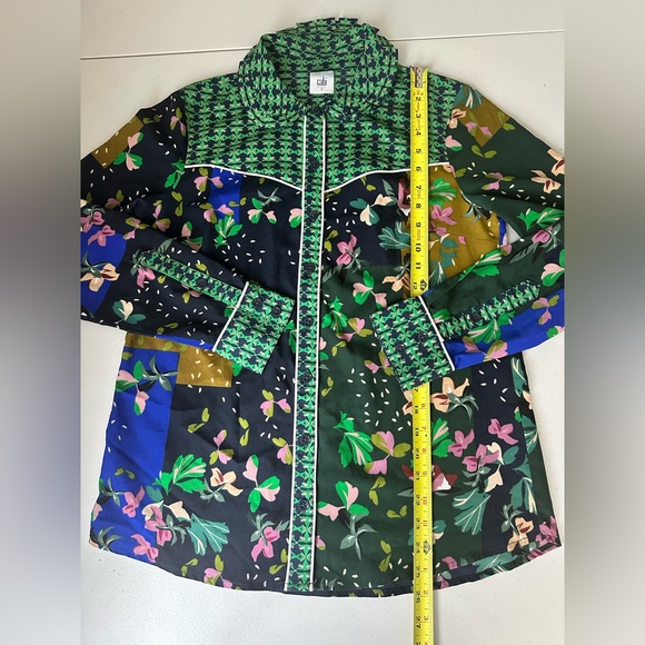CABI 5520 ‘Bronco’ Elevated Western Long Sleeve Button Down Blouse Size Small - Picture 8 of 12